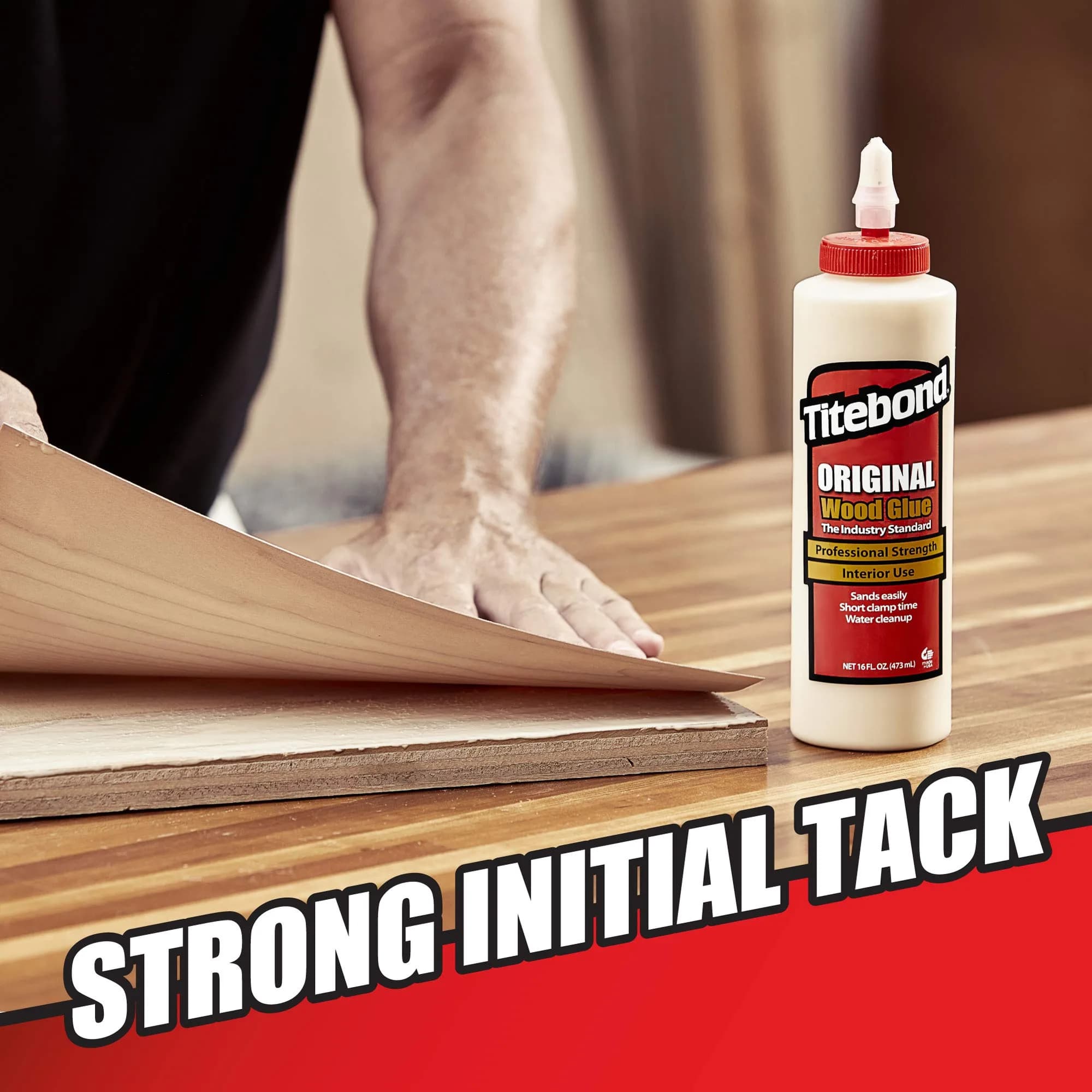 Titebond Original Wood Glue 5062, Industry Standard, 4 fl oz (118 ml) Bottles (Pack of 2) | Bonds Stronger Than Wood - view 3