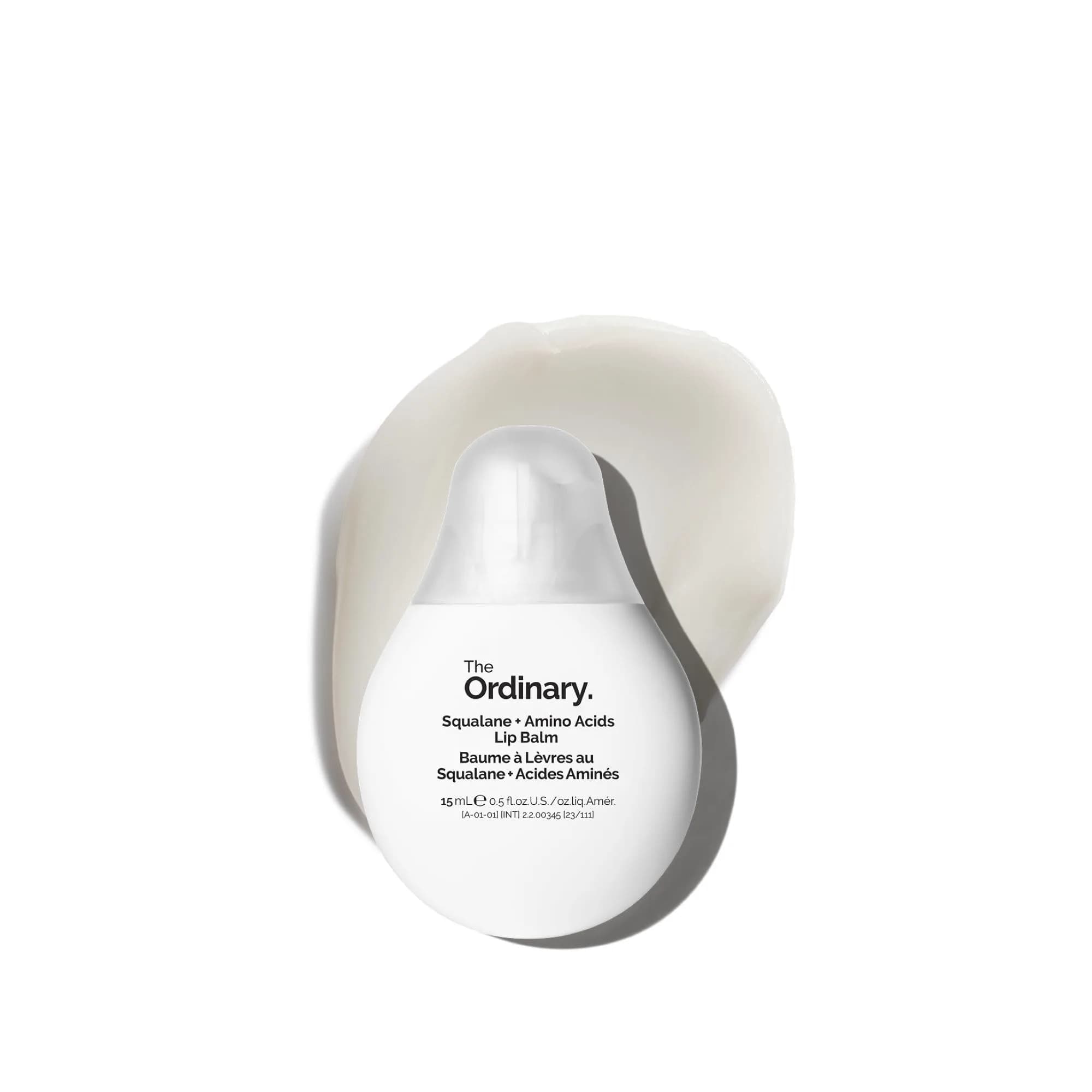 The Ordinary Squalane + Amino Acids Hydrating Lip Balm | Nourishes Lips, Elbows & Cuticles, 0.5 Fl Oz — Clear