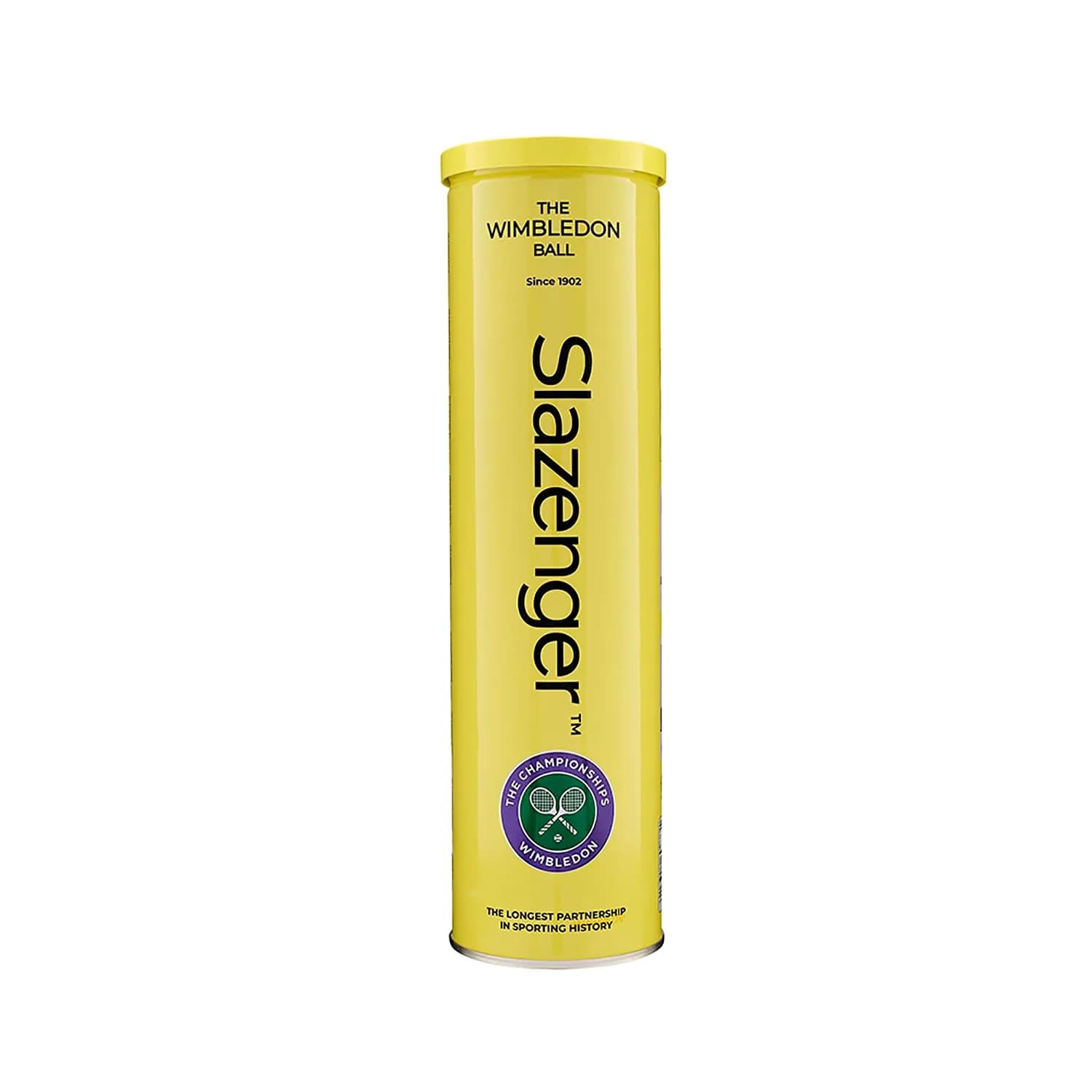 Slazenger Wimbledon Tennis Balls (4 Balls, Yellow) | ITF Approved, Hydro-Guard Technology - main product image