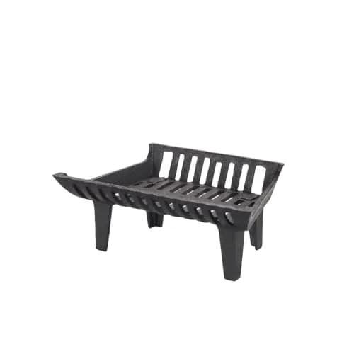 Flame Genie Heavy-Duty Cast Iron Fireplace Grate, 17" | 4" Clearance for Efficient Wood Burning thumbnail 1