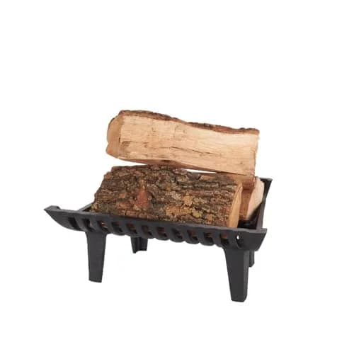 Flame Genie Heavy-Duty Cast Iron Fireplace Grate, 17" | 4" Clearance for Efficient Wood Burning thumbnail 4