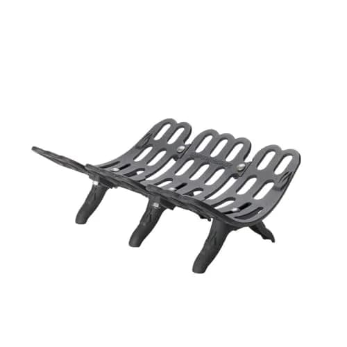 Flame Genie Fireplace Grate 22" | Self-Feeding Cast Iron for Wood Burning Fireplace thumbnail 1