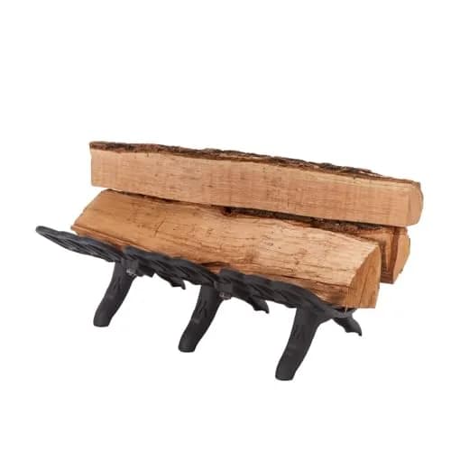Flame Genie Fireplace Grate 22" | Self-Feeding Cast Iron for Wood Burning Fireplace thumbnail 4