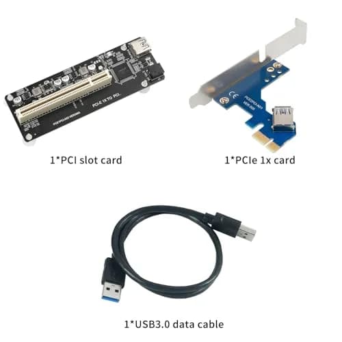 Trotwei Blue PCIe to PCI Adapter Card with Bracket, 120mm Mini PCB | Industrial-Grade Stability thumbnail 6