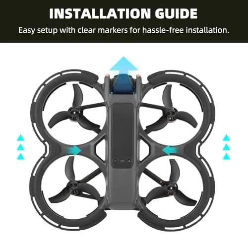 BRDRC Avata 2 Bumper Guards Accessories, Propeller Guard Protector Gimbal Protective Anti-Collision Ring Cover for DJI Avata 2 Fly More Combo (Orange) | High-Impact TPU thumbnail 7