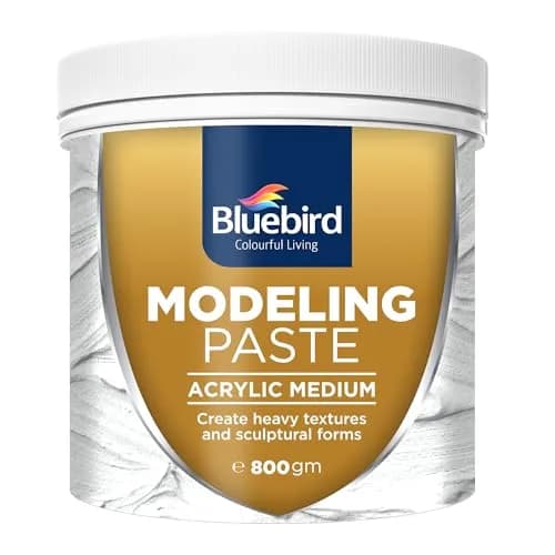 Bluebird Thick Modeling Paste White 800g (28.2 Oz) | High Density Acrylic Medium for Texture and Dimension thumbnail 1