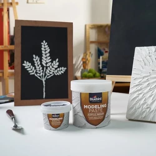 Bluebird Thick Modeling Paste White 800g (28.2 Oz) | High Density Acrylic Medium for Texture and Dimension thumbnail 8
