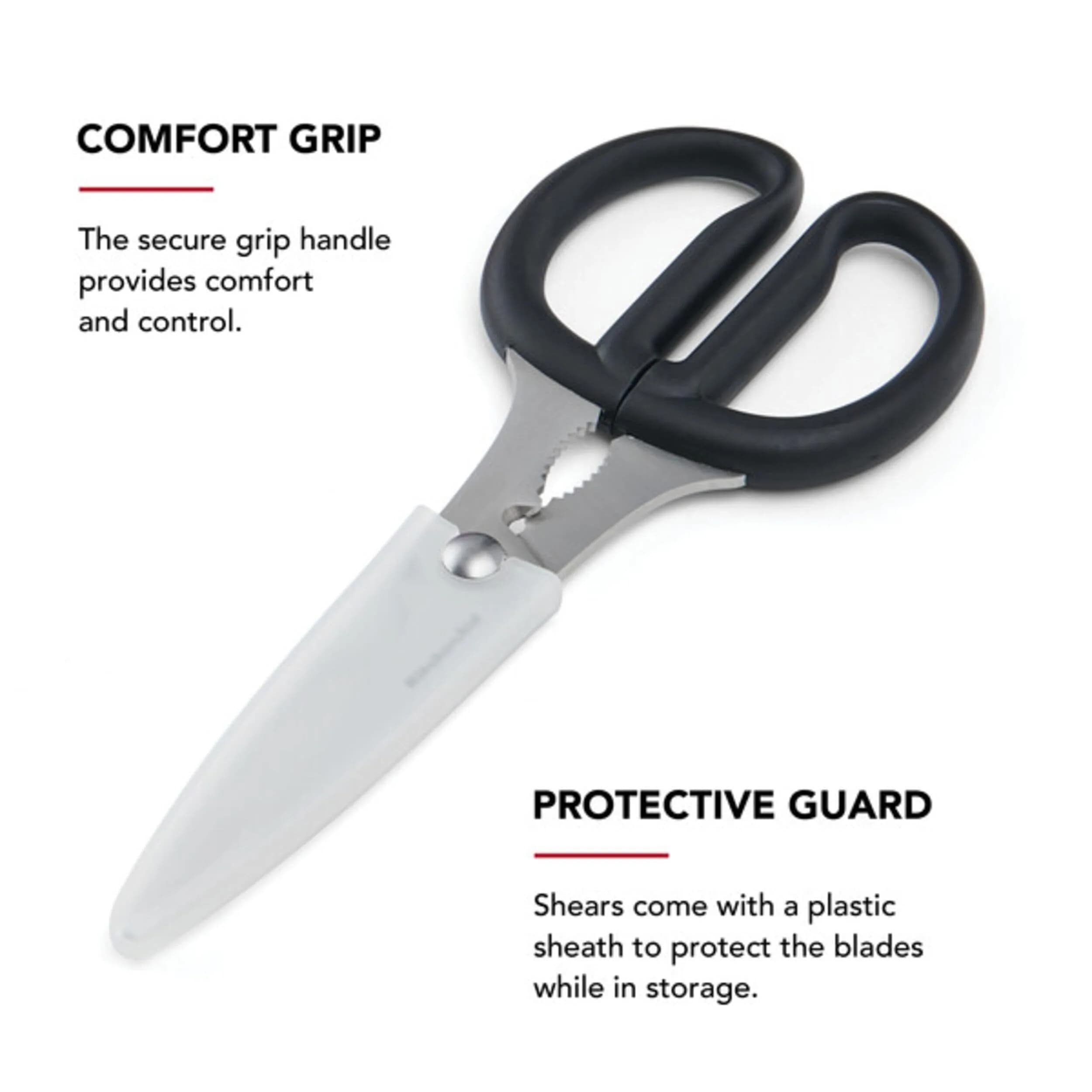 KitchenAid Black Multipurpose Shear Set, 2-Pack: Nutcracker & Bottle Opener Included - view 3