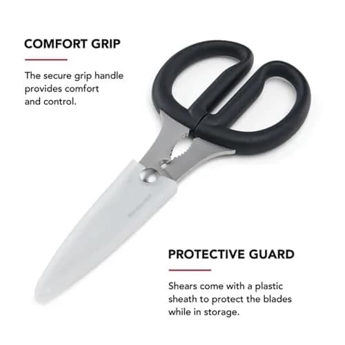 KitchenAid Black Multipurpose Shear Set, 2-Pack: Nutcracker & Bottle Opener Included thumbnail 3