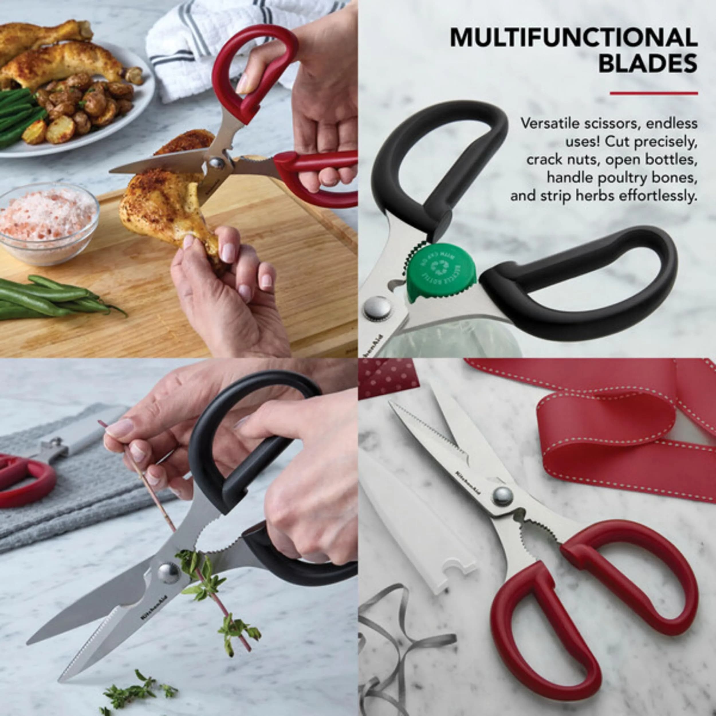 KitchenAid Black Multipurpose Shear Set, 2-Pack: Nutcracker & Bottle Opener Included - view 4
