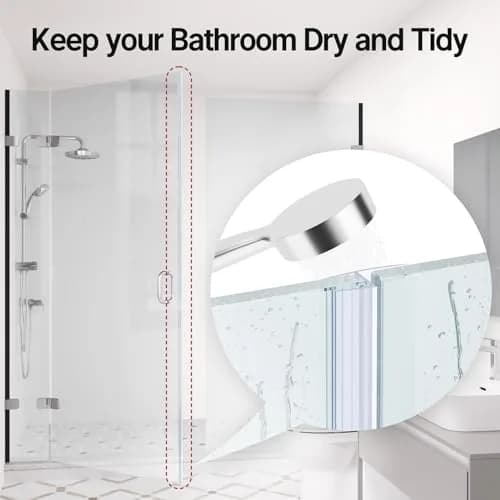 AmazerBath Shower Door Seal Strip 78.75 inches (6.56 ft) | Prevents Water Leaks thumbnail 4