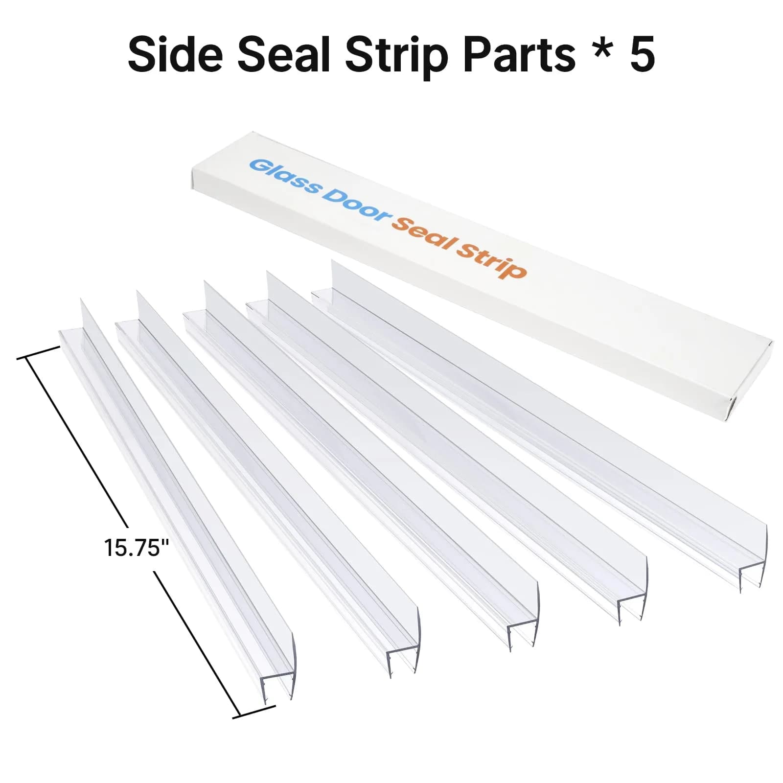 AmazerBath Shower Door Seal Strip 78.75 inches (6.56 ft) | Prevents Water Leaks - view 2