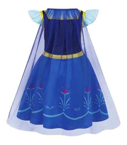 WonderBabe Snow Queen Princess Costume Girls 5-6 Years | Vibrant Halloween Dress thumbnail 2