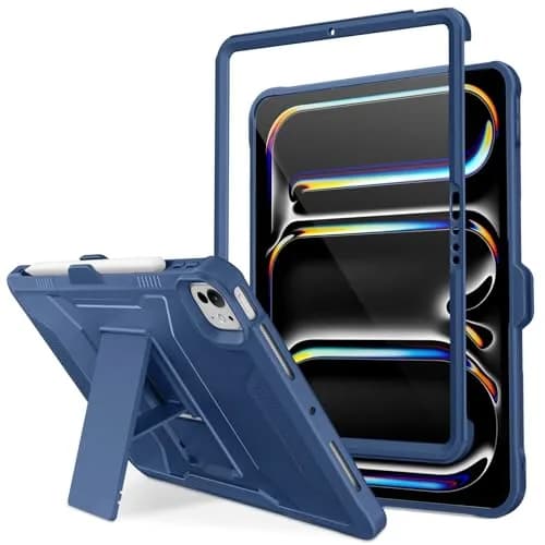 DTTO for iPad Pro 11 Inch Case (M5) 2025 / (M4) 2024, Navy Blue | Shockproof & Built-in Kickstand (110 characters) thumbnail 1