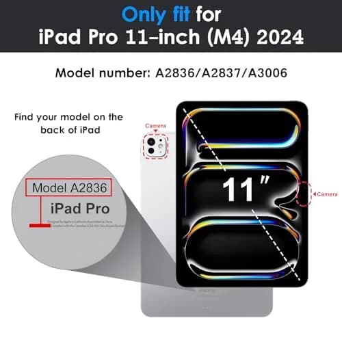 DTTO for iPad Pro 11 Inch Case (M5) 2025 / (M4) 2024, Navy Blue | Shockproof & Built-in Kickstand (110 characters) thumbnail 2