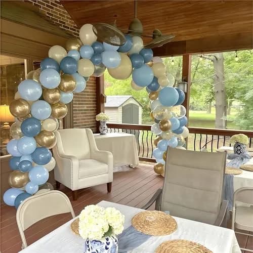 HILAVO Dusty Blue Balloon Set 60Pcs 12 Inch | Assorted Colors Balloon for Parties thumbnail 4