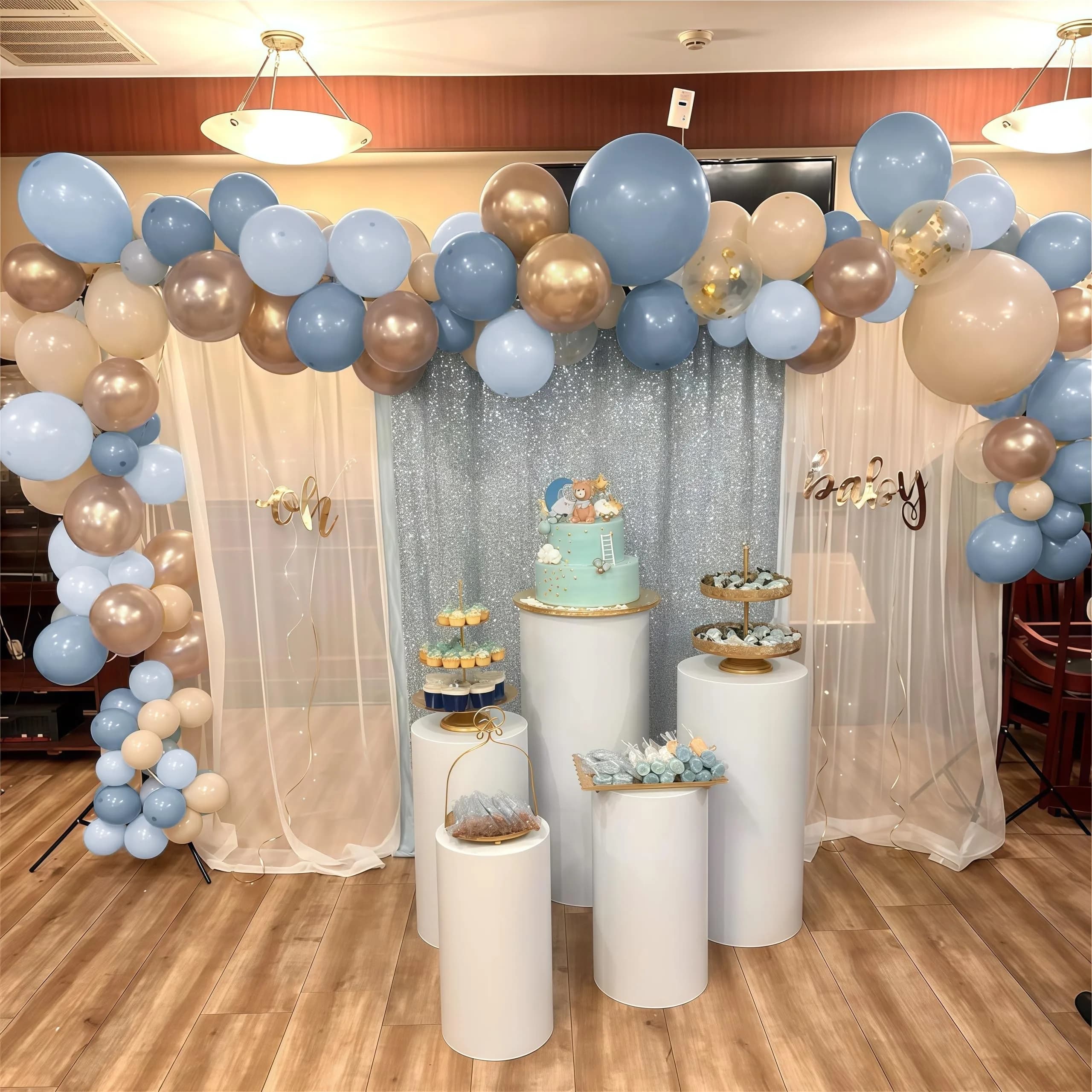 HILAVO Dusty Blue Balloon Set 60Pcs 12 Inch | Assorted Colors Balloon for Parties - view 6