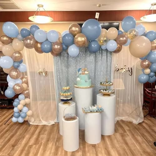 HILAVO Dusty Blue Balloon Set 60Pcs 12 Inch | Assorted Colors Balloon for Parties thumbnail 6