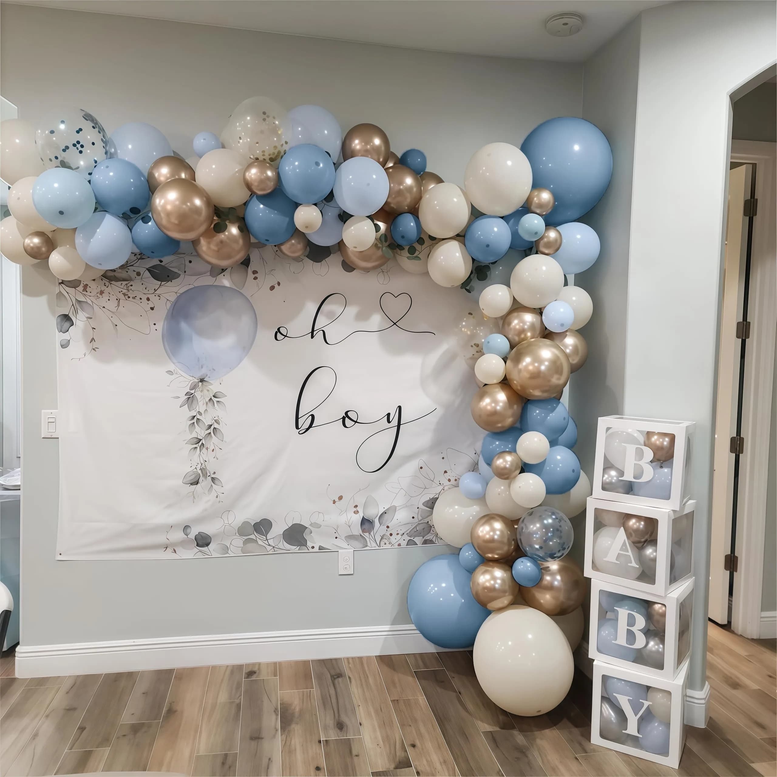HILAVO Dusty Blue Balloon Set 60Pcs 12 Inch | Assorted Colors Balloon for Parties - view 7