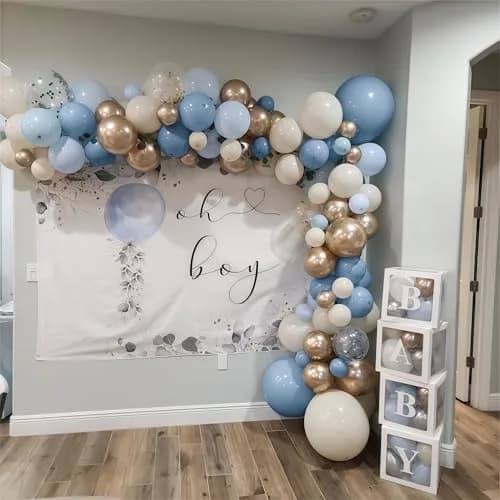 HILAVO Dusty Blue Balloon Set 60Pcs 12 Inch | Assorted Colors Balloon for Parties thumbnail 7