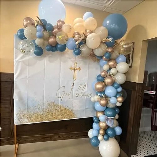 HILAVO Dusty Blue Balloon Set 60Pcs 12 Inch | Assorted Colors Balloon for Parties thumbnail 8