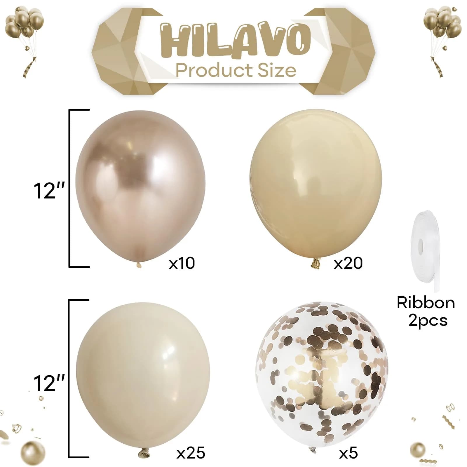 HILAVO Blue and Orange Balloons - 35 Pcs, 12 Inch Assorted Pastel & Royal Blue with Paw Prints - view 2