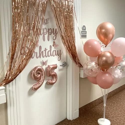 HILAVO Dusty Pink Balloon Set, 60Pcs 12 Inch Retro Blush Pink White Sand Nude Latex Balloon with Metallic Confetti Rose Pink Helium Balloon for Girls Women Birthday Party Baby Shower Boho Decoration Supplies thumbnail 4
