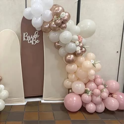 HILAVO Dusty Pink Balloons 60 Pcs 12 Inch | Assorted Colors for Birthday Decorations thumbnail 6