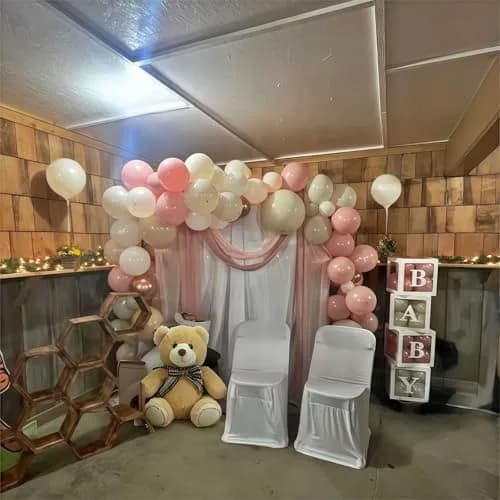 HILAVO Dusty Pink Balloons 60 Pcs 12 Inch | Assorted Colors for Birthday Decorations thumbnail 9