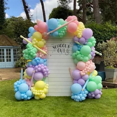 HILAVO Pastel Rainbow Balloons 60Pcs 12 Inch | Assorted Colors Latex Balloon for Party Decorations thumbnail 7