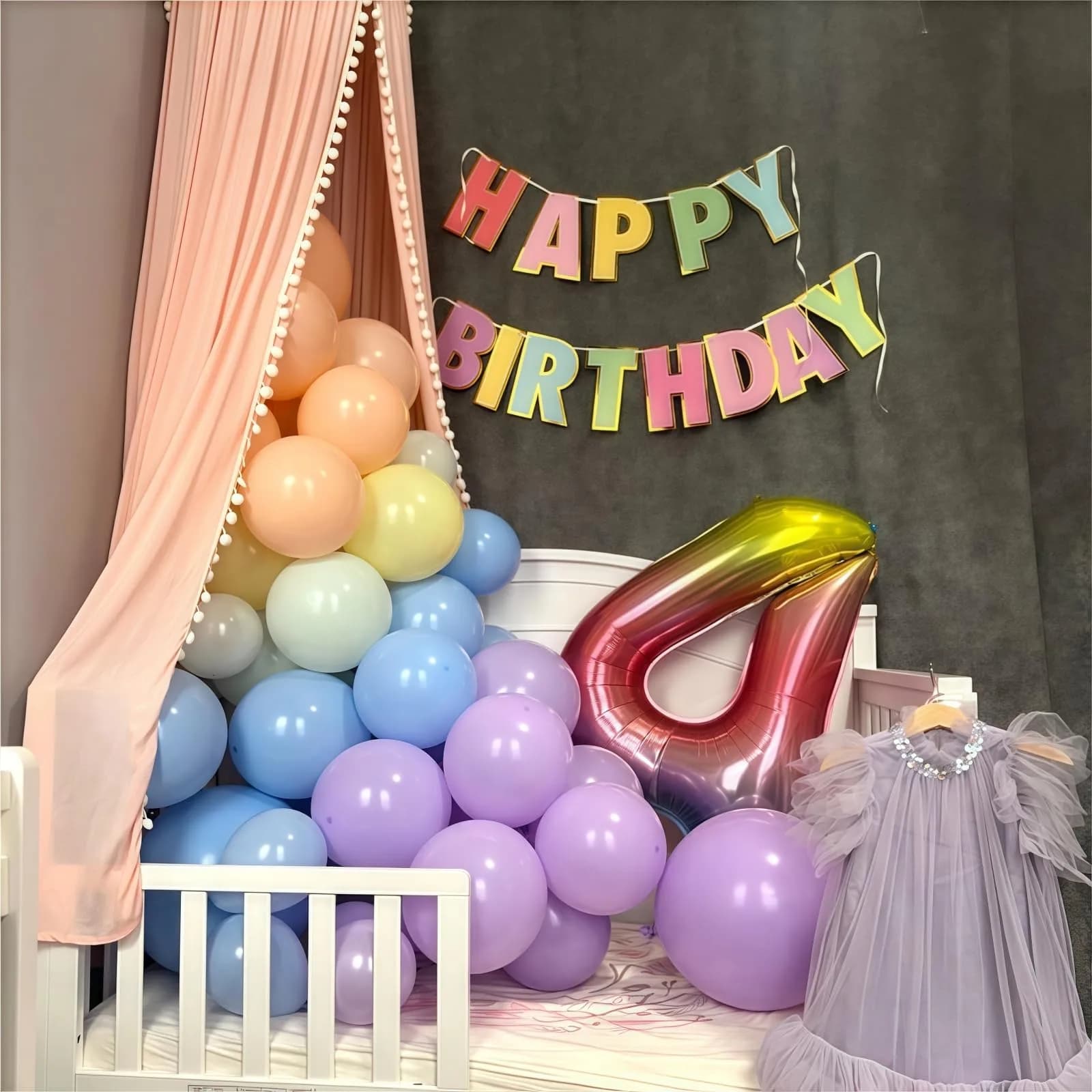 HILAVO Pastel Rainbow Balloons 60Pcs 12 Inch | Assorted Colors Latex Balloon for Party Decorations - view 3