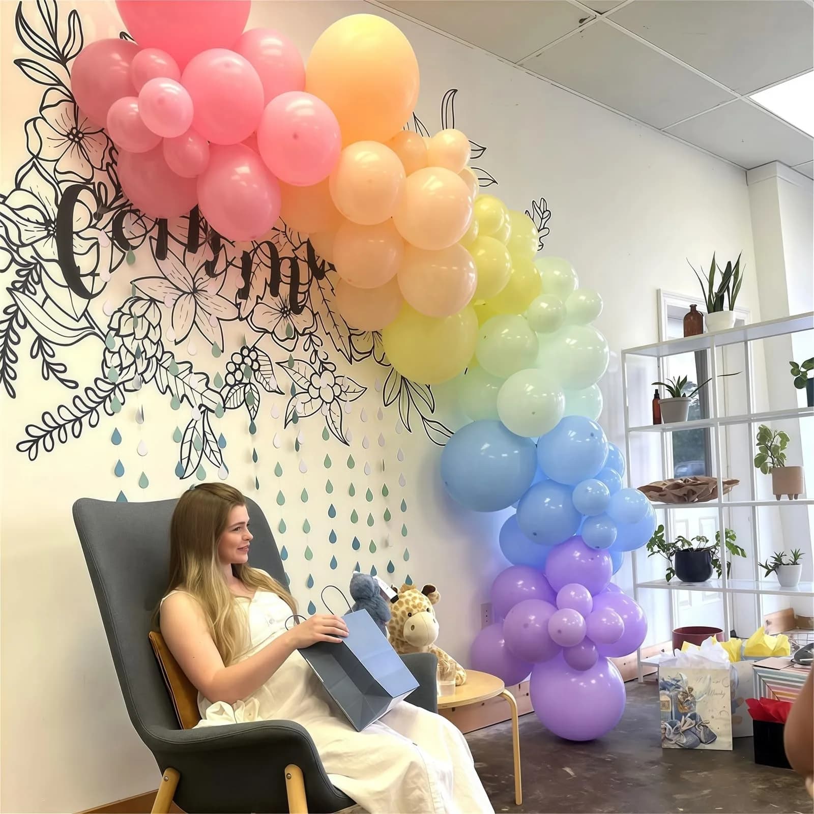 HILAVO Pastel Rainbow Balloons 60Pcs 12 Inch | Assorted Colors Latex Balloon for Party Decorations - view 4