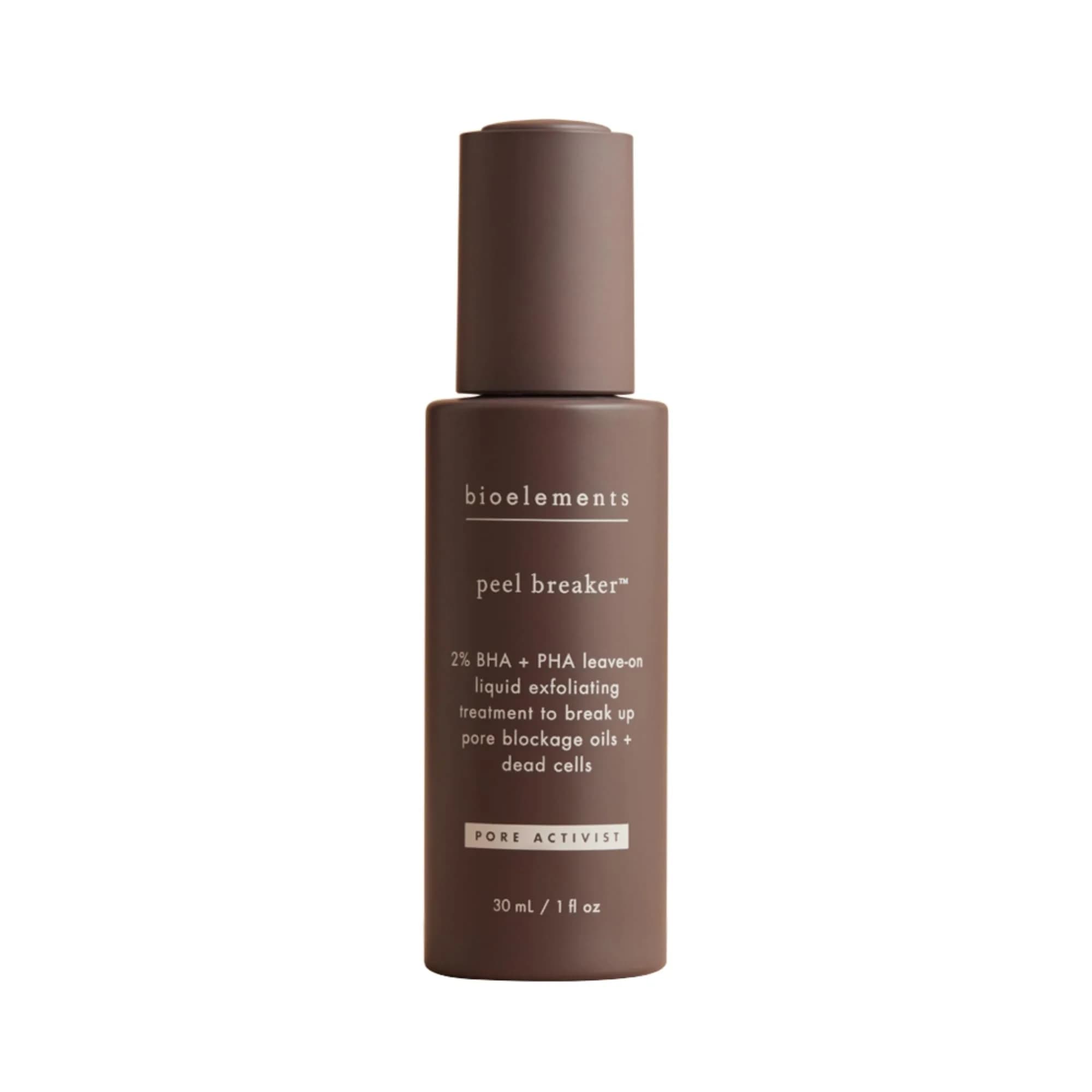 Bioelements Peel Breaker 1 fl oz | Vegan, Gluten Free, Liquid Exfoliant for Pore & Dead Cell Removal — 1 Fl Oz