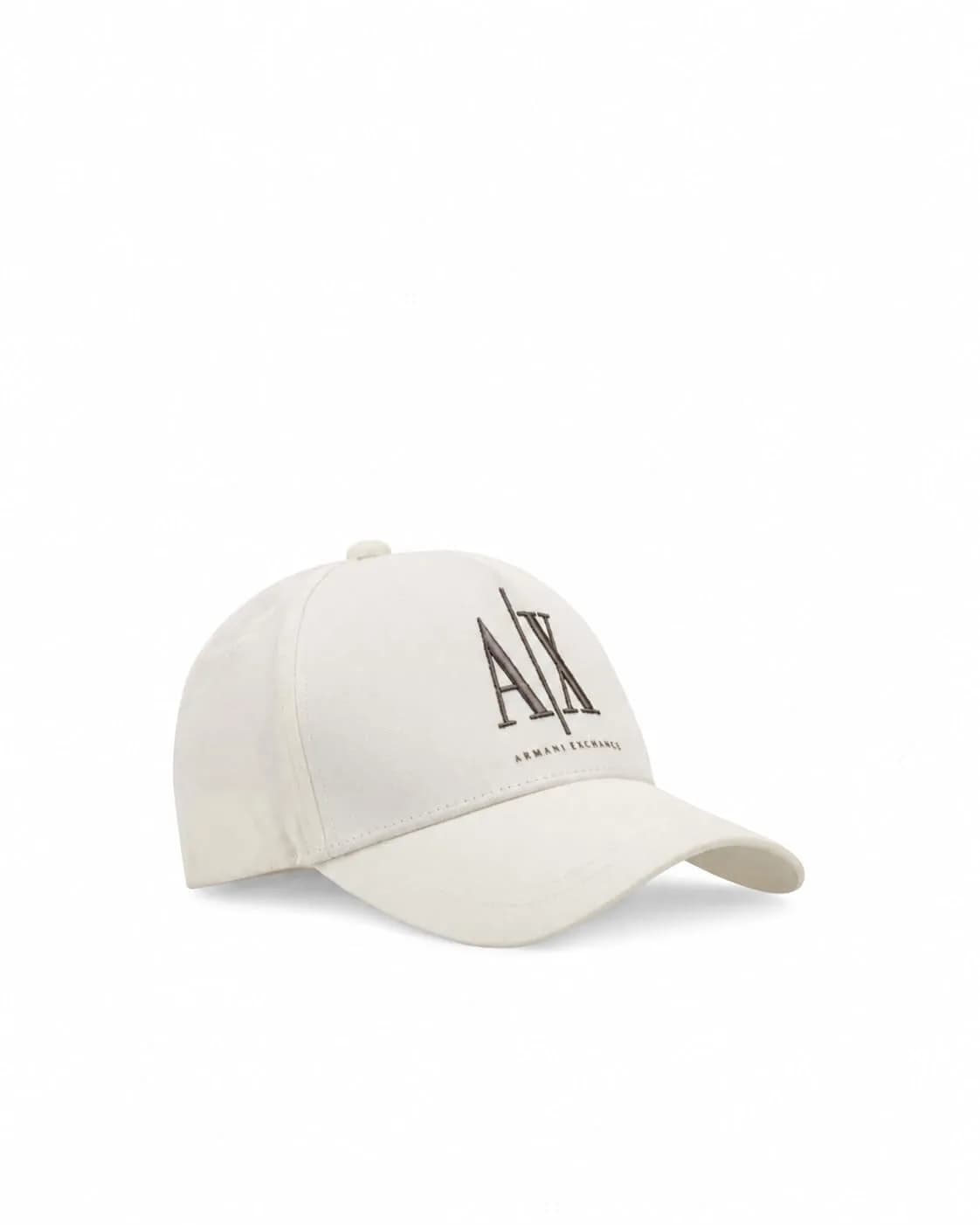 Armani Exchange Men's Icon Logo Hat, Off White | Adjustable Baseball Cap — Off-white