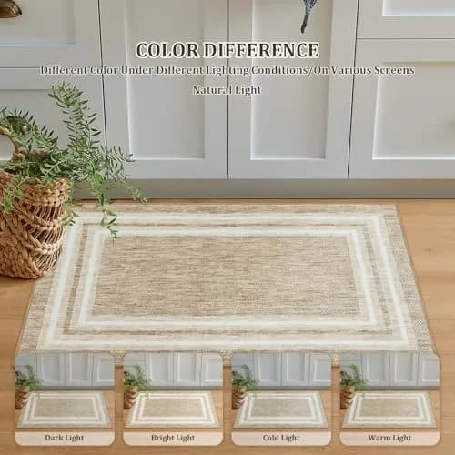 OJIA 2'x5' (61cm x 152cm) Runner Rug | Machine Washable Non-Slip Polyester Hallway Carpet thumbnail 6