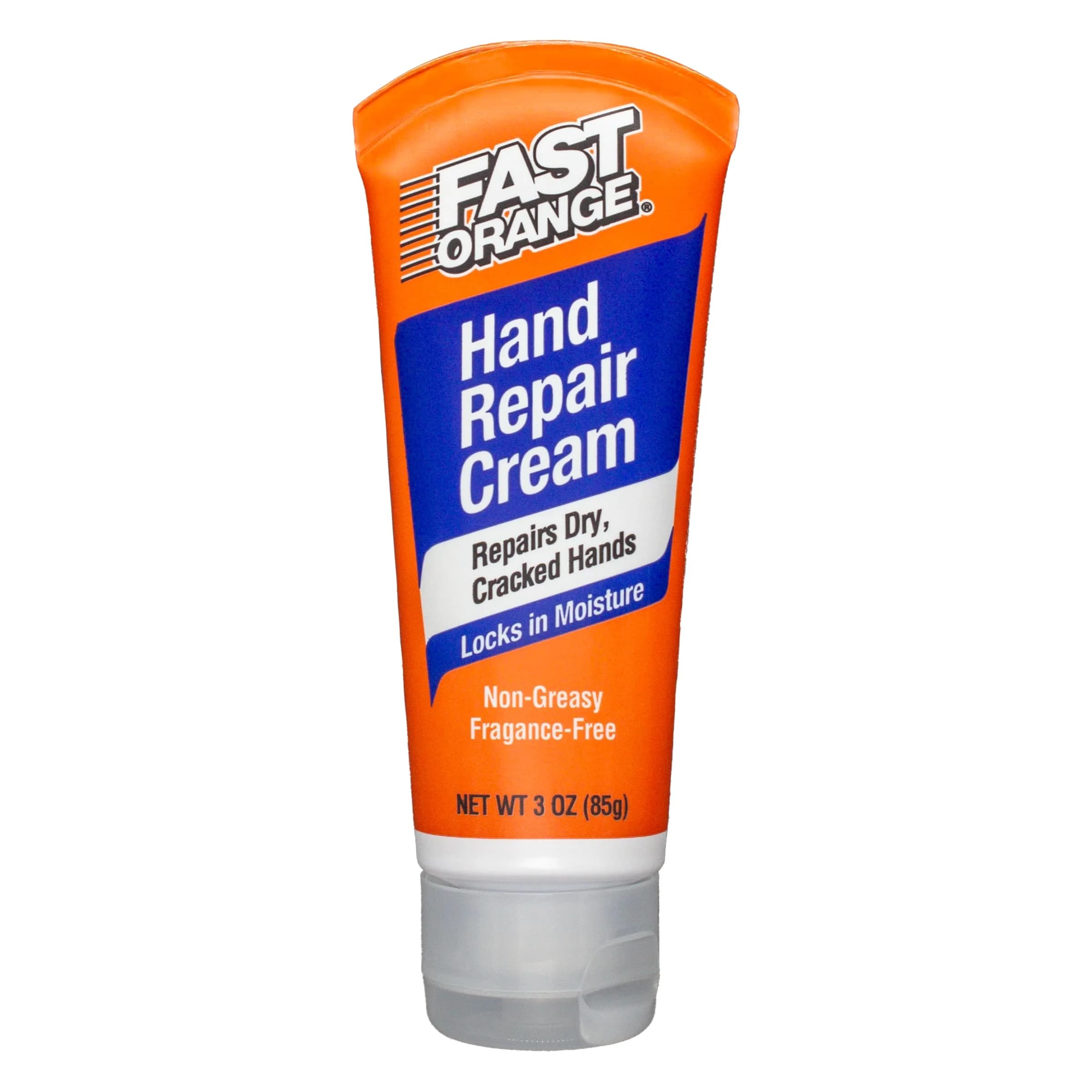Fast Orange Hand Repair Cream 89ml (3 Fl Oz) | Repairs Dry Cracked Hands After Heavy-Duty Work — White