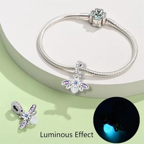 HappyStar 925 Sterling Silver Charm Beads for Bracelets & Necklaces | Unique Dangle Pendants with Spacer Beads (70-120 chars) thumbnail 2