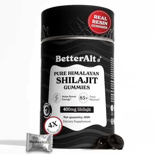 Better Alt Pure Himalayan Shilajit Gummies 60 Count | High Potency Gold Grade | Energy & Immunity Support thumbnail 1