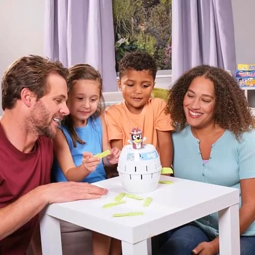TOMY Pop Up Bluey Game - Family Action Game with 24 Crocodile Sticks | Educational Board Game for Kids Ages 4+ thumbnail 5