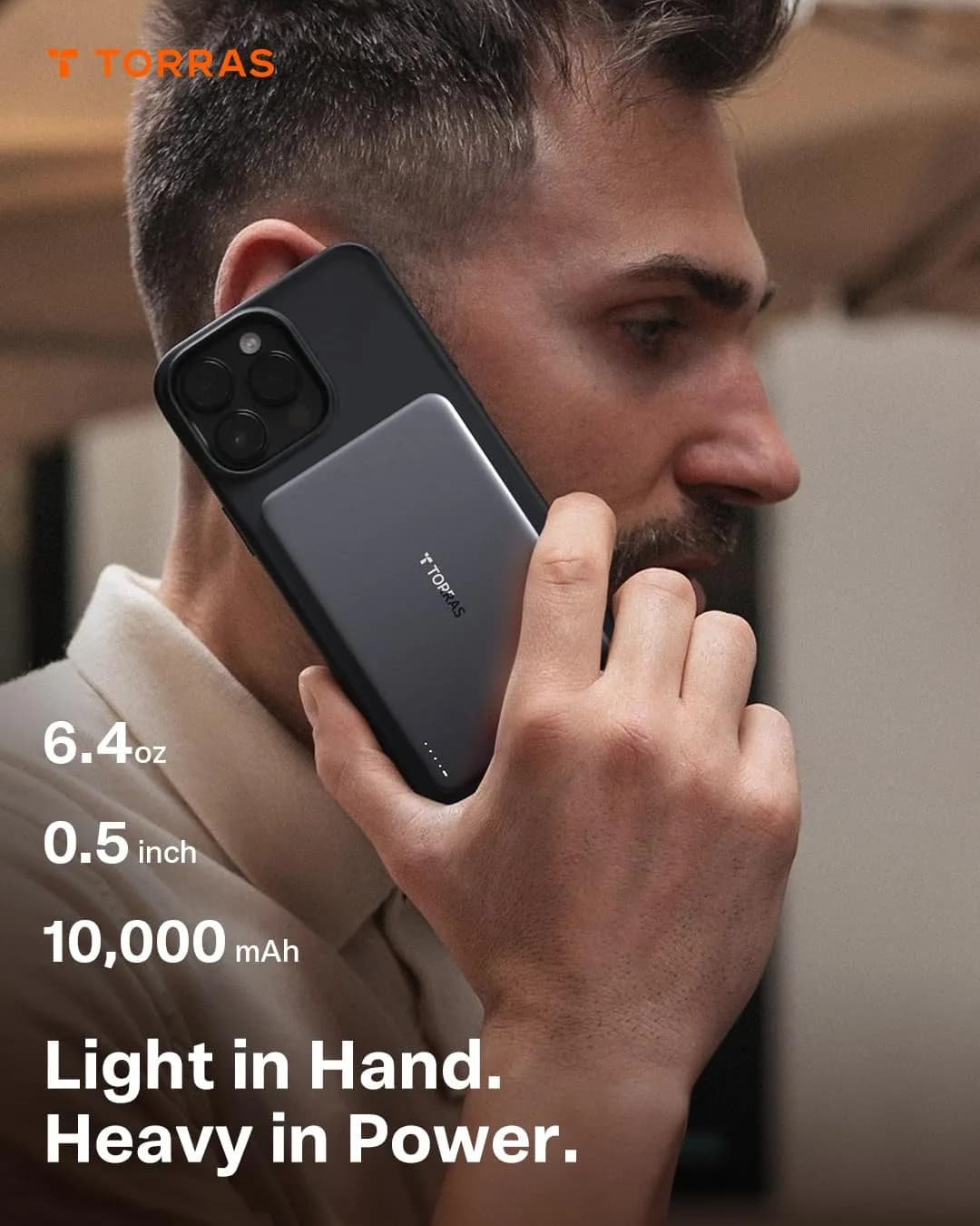 TORRAS MiniMag Power Bank 10,000mAh | Ultra-Slim Magnetic Wireless Portable Charger for iPhone thumbnail 3