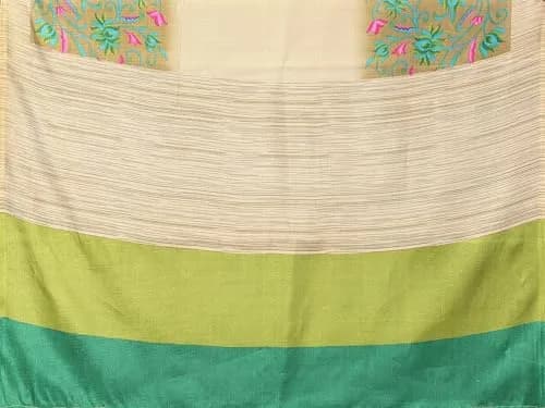Yashika Women's Printed Art Silk Woven Saree with Unstitched Blouse - Grey, 280cm Length | Versatile Festive Wear thumbnail 4