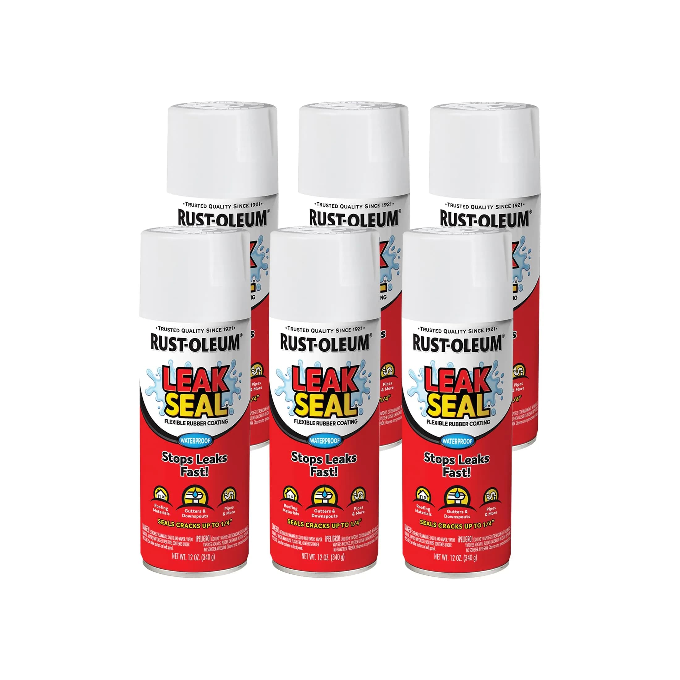 Rust-Oleum LeakSeal White Flexible Rubber Coating Spray - Seals Leaks & Cracks - main product image