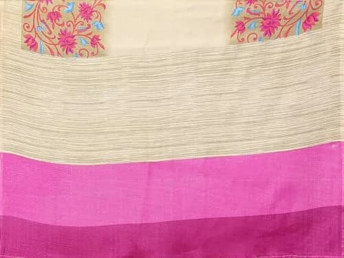 Yashika Women's Printed Woven Art Silk Saree with Unstitched Blouse, Purple 01, 280cm (109in) Length thumbnail 4