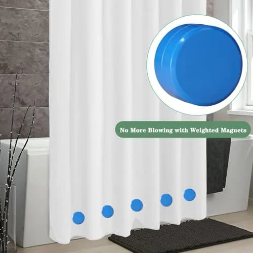 EMLTHORY 6 PCS Shower Curtain Weights Bottom | Heavy Duty Magnet Clips for Drapery & Liners thumbnail 2