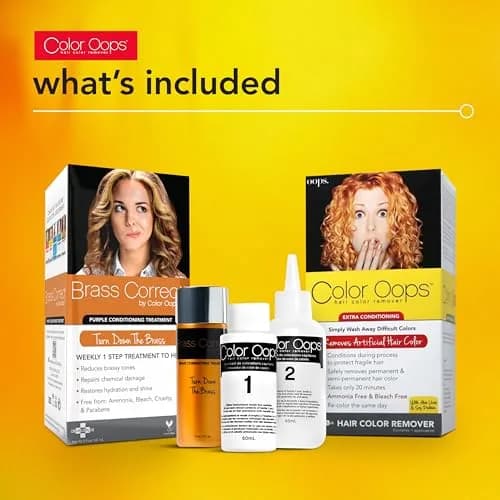 Color Oops Extra Conditioning Hair Color Remover & Brass Correct Bundle 296ml (10 Fl Oz) | Ammonia-Free Dye Removal thumbnail 2