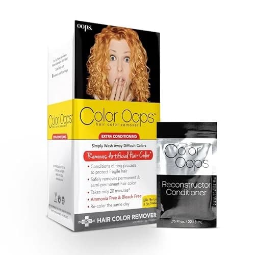 Color Oops Extra Conditioning Hair Color Remover & Reconstructor Conditioner Bundle 236ml (7.92 Fl Oz) | Safely Removes Permanent & Semi-Permanent Dye thumbnail 1