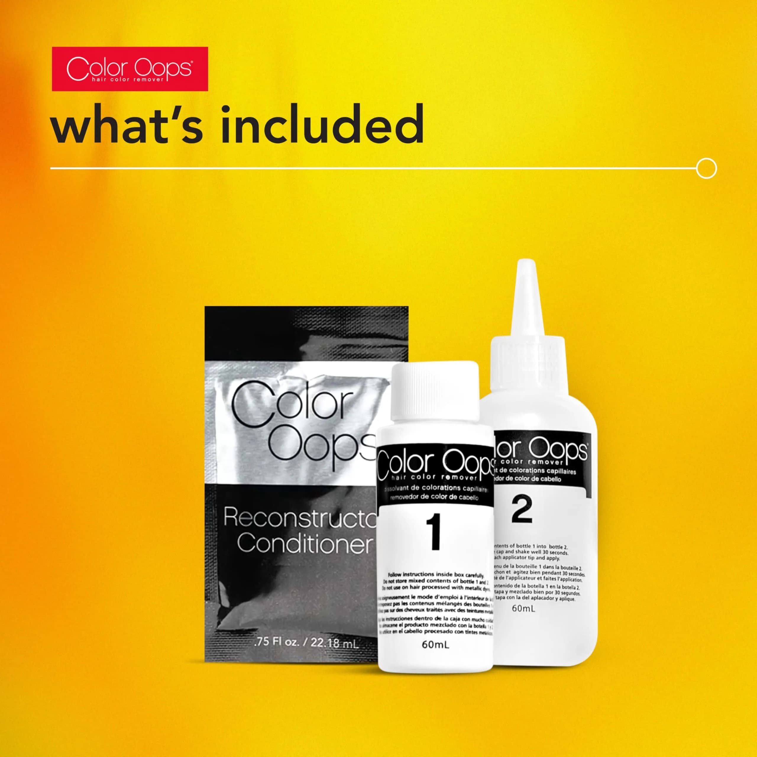 Color Oops Extra Conditioning Hair Color Remover & Reconstructor Conditioner Bundle 236ml (7.92 Fl Oz) | Safely Removes Permanent & Semi-Permanent Dye - view 2