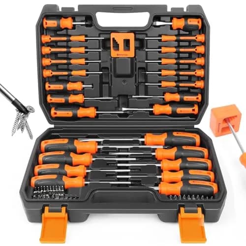 Amartisan 86-Piece Magnetic Screwdriver Set with Case | 3.43 lbs (1.56 kg) Tools for Men thumbnail 1
