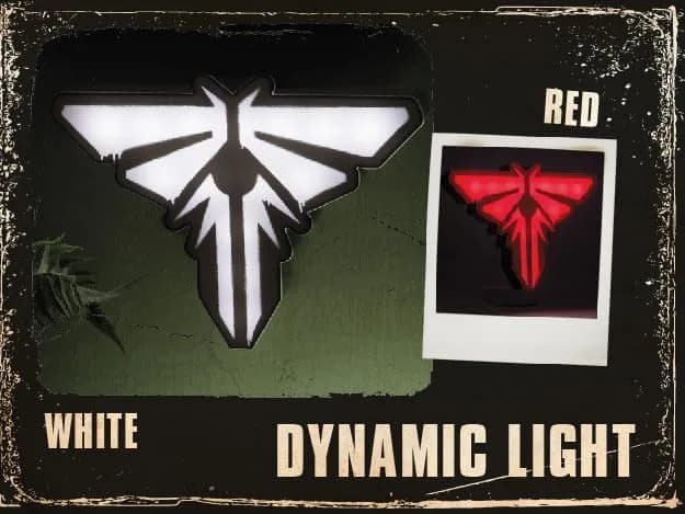 Paladone The Last of Us Firefly Logo Light | Neon Nightlight & Decor, 27.5cm, Multicolor thumbnail 6