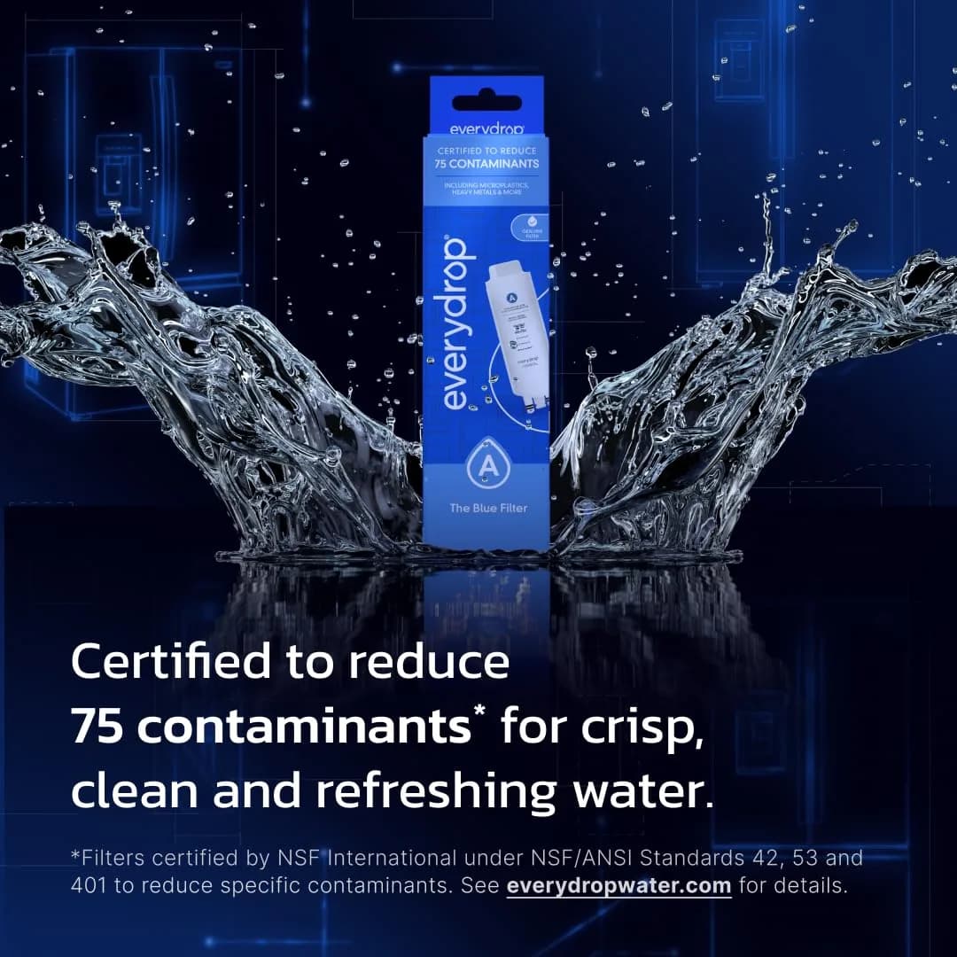 everydrop by Whirlpool Refrigerator Water Filter A EDRARXD1 220V Compatible 1-Pack | NSF Certified to Reduce 75 Contaminants - view 2